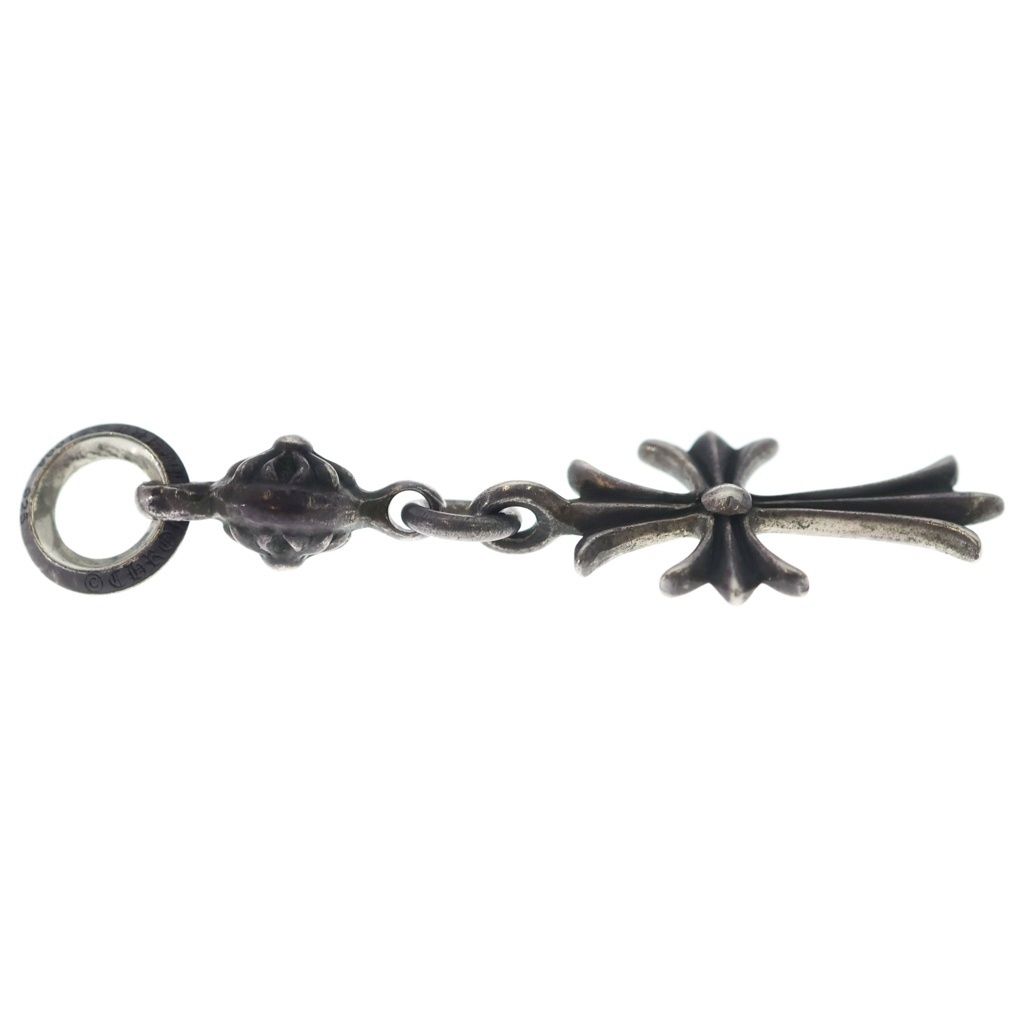 Chrome Hearts Tny CH Crs 1 Ball Tiny CH Cross Charm Pendant Top Silver — view 4