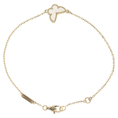 Van Cleef & Arpels Sweet Alhambra Papillon Mother of Pearl Bracelet 18k Yellow — view 2