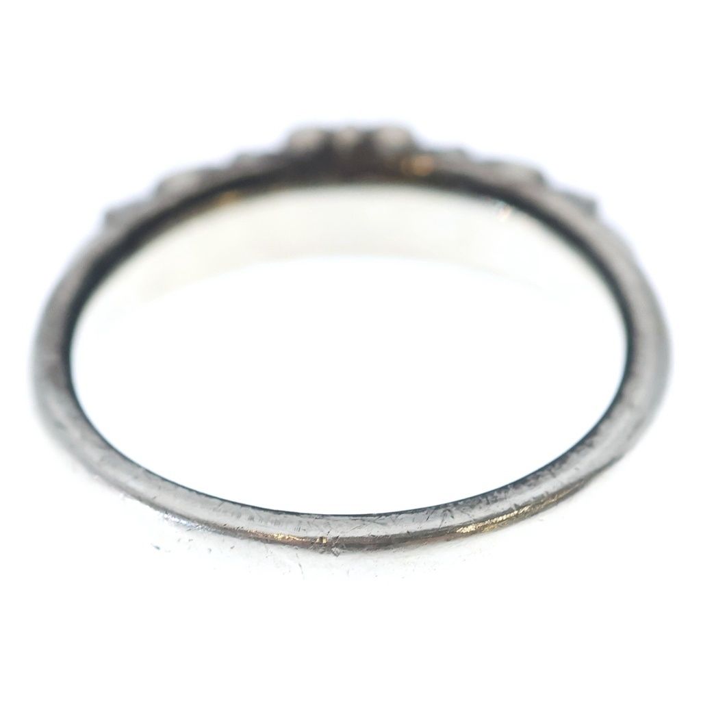 Chrome Hearts Baby Classic Floral Black Sling Silver Ring — view 2