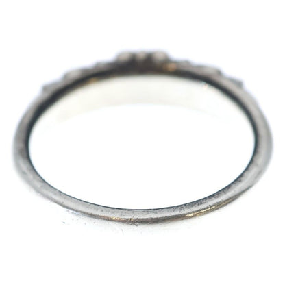 Chrome Hearts Baby Classic Floral Black Sling Silver Ring — view 2