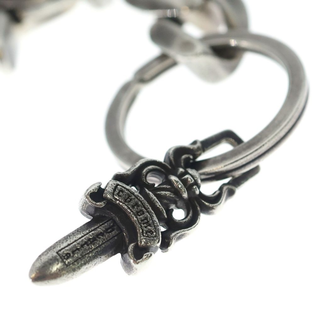 Chrome Hearts Clp Chn Classic-s Short Classic Link Key Chain Silver Key Holder — view 5