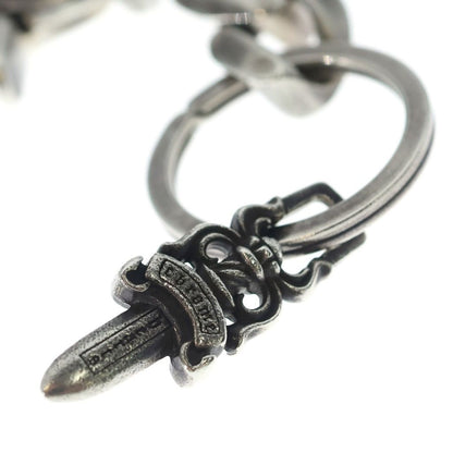 Chrome Hearts Clp Chn Classic-s Short Classic Link Key Chain Silver Key Holder — view 5