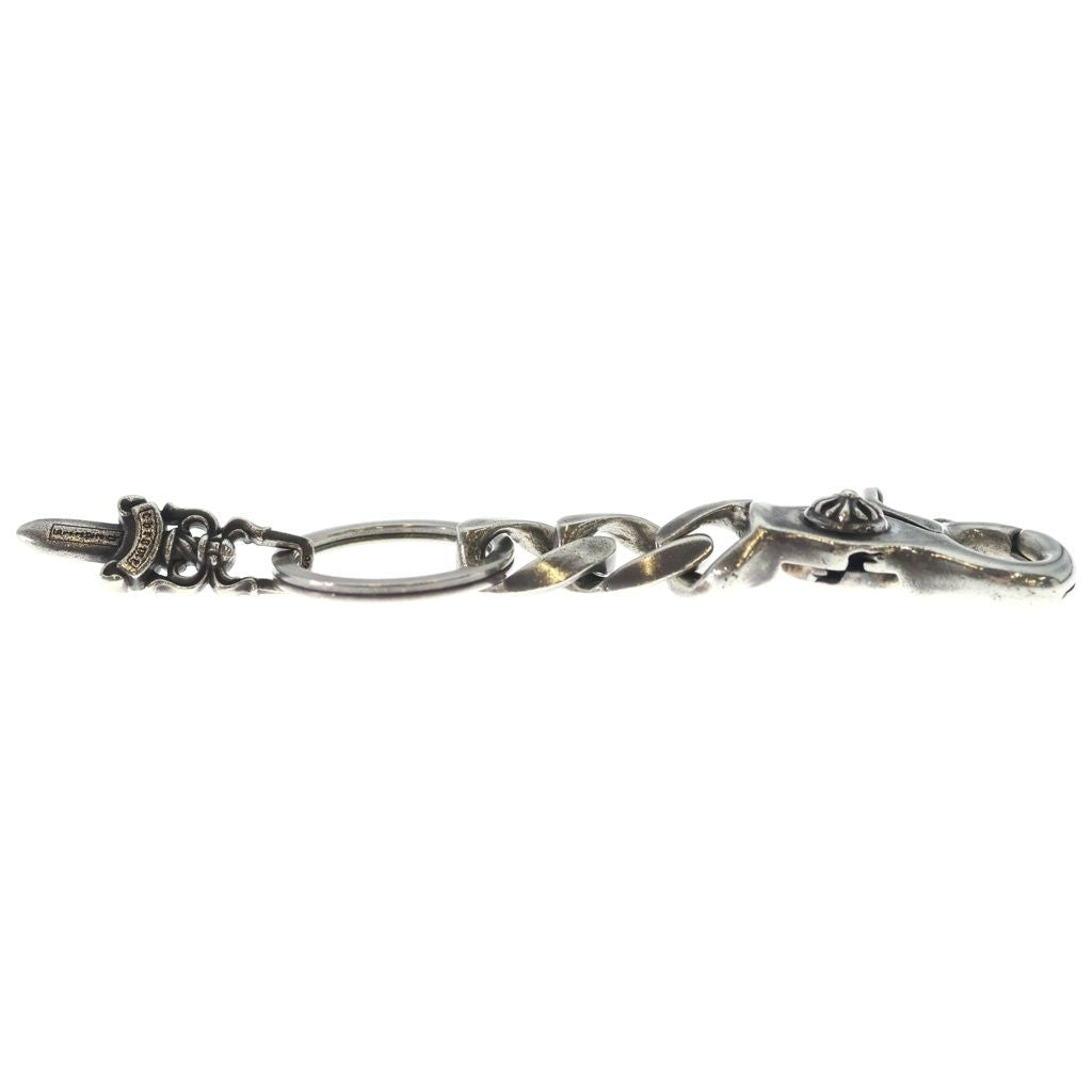 Chrome Hearts Clp Chn Classic-s Short Classic Link Key Chain Silver Key Holder — view 3