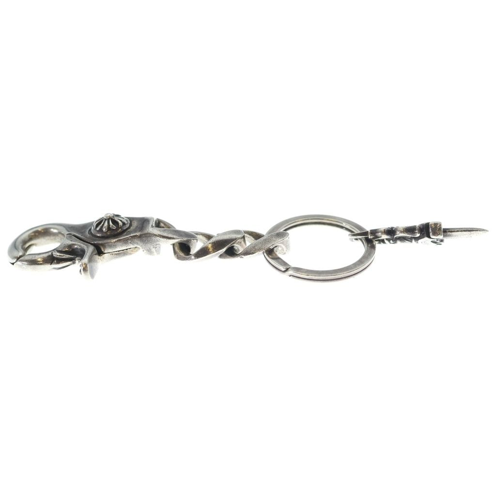 Chrome Hearts Clp Chn Classic-s Short Classic Link Key Chain Silver Key Holder — view 4