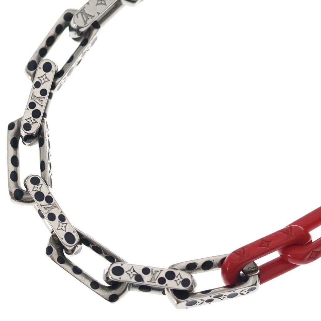 Louis Vuitton LV Yk Collier LV Monogram Chain Infinity Dot Pumpkin Yayoi Kusama