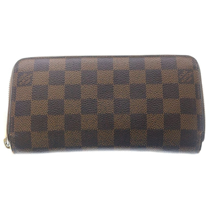 Louis Vuitton Damier Zippy Wallet Zip Around Brown