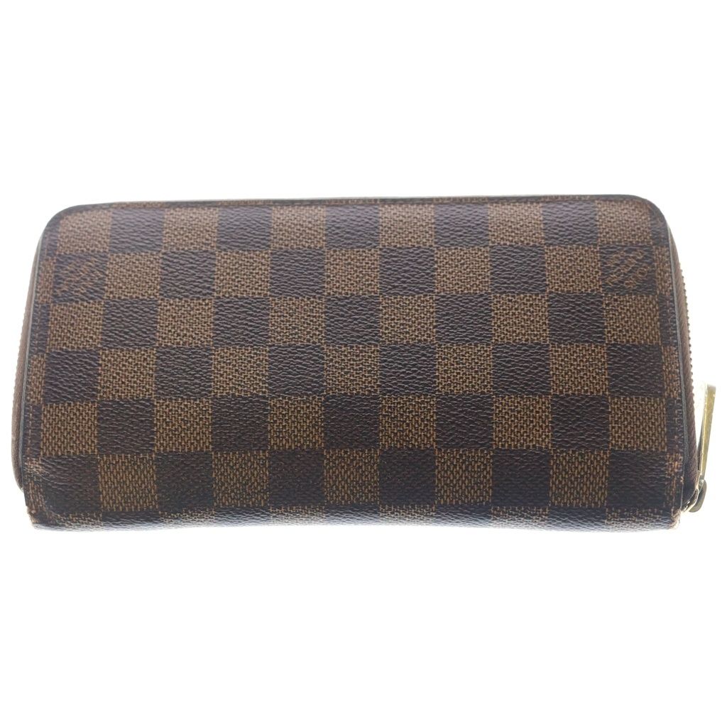 Louis Vuitton Damier Zippy Wallet Zip Around Brown — view 2