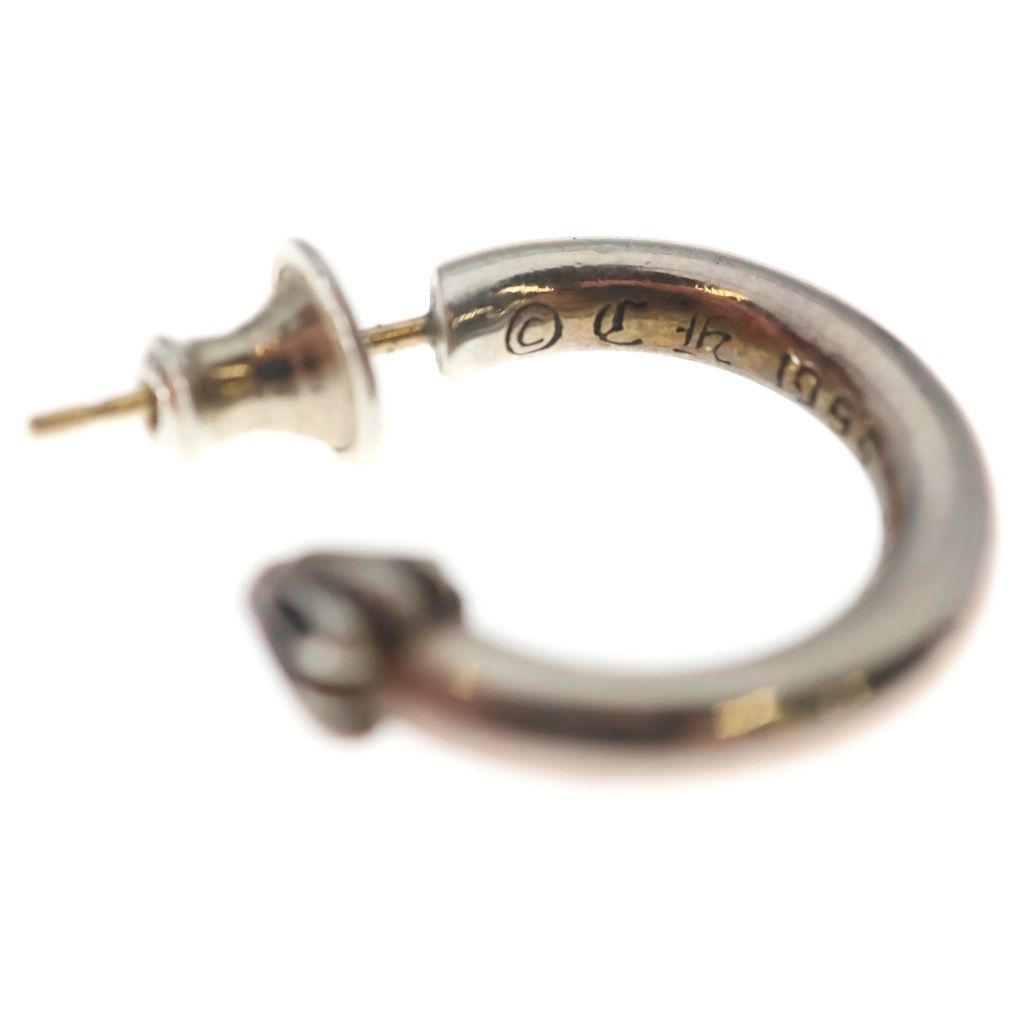Chrome Hearts Hoop Plain Earrings Silver — view 5