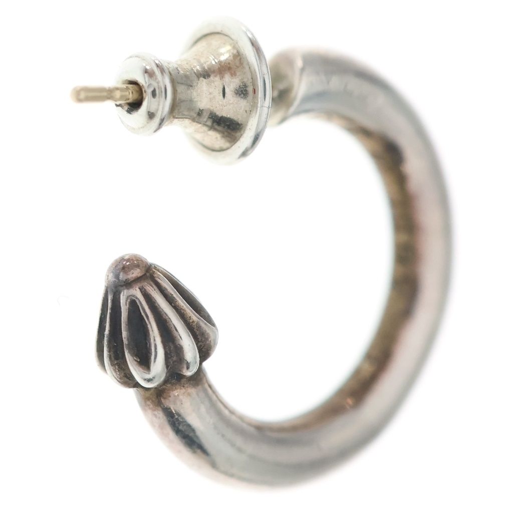 Chrome Hearts Hoop Plain Earrings Silver — view 2