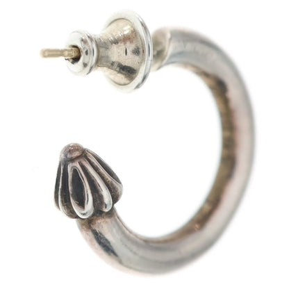 Chrome Hearts Hoop Plain Earrings Silver — view 2
