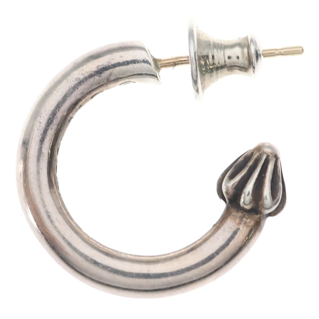 Chrome Hearts Hoop Plain Earrings Silver — view 3
