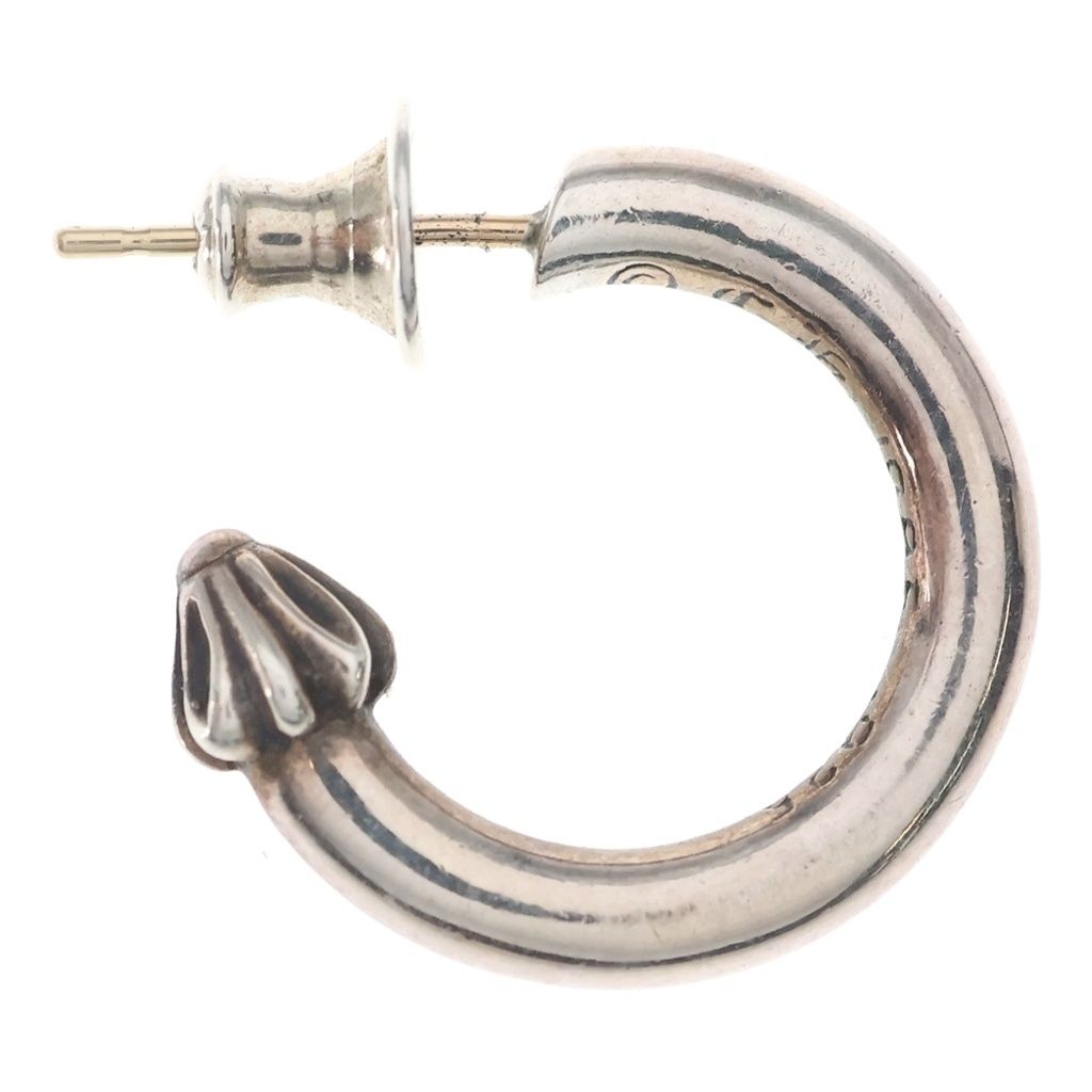Chrome Hearts Hoop Plain Earrings Silver — view 4