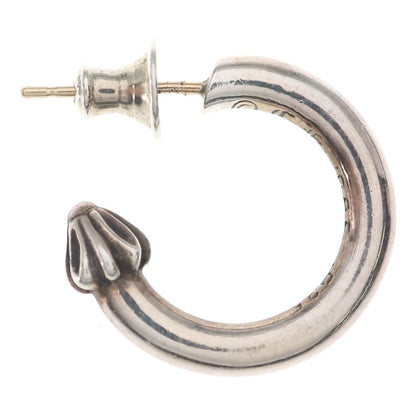 Chrome Hearts Hoop Plain Earrings Silver — view 4