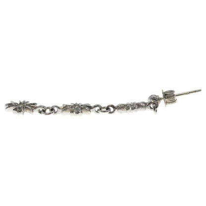 Chrome Hearts Tiny CH Pls 3 Ech Plus 3 Drop 3 Diamond Earrings White Gold — view 3
