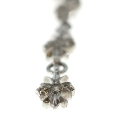 Chrome Hearts Tiny CH Pls 3 Ech Plus 3 Drop 3 Diamond Earrings White Gold — view 5