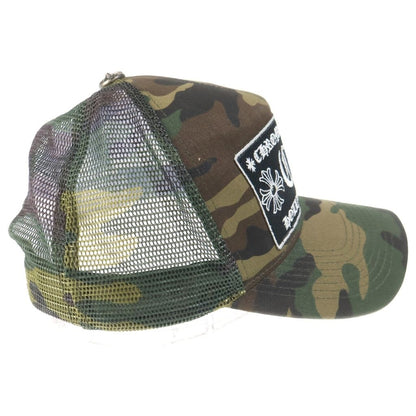 Chrome Hearts Vintage Trucker Cap Cross Ball Mesh Cap Camouflage Hat — view 3