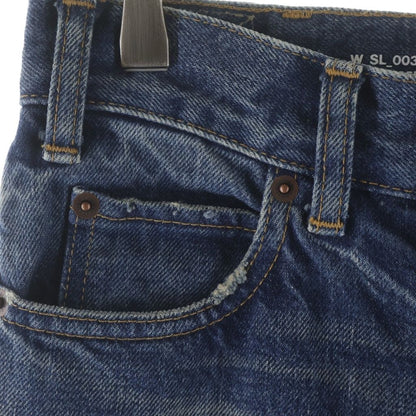 Celine Slim Fit Zip Fly Jeans Denim Pants Indigo — view 5