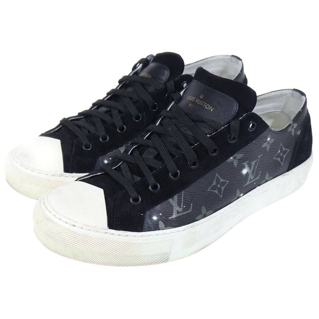 Louis Vuitton Monogram Galaxy Tattoo Line Low Cut Sneakers Black 8.5 — view 2