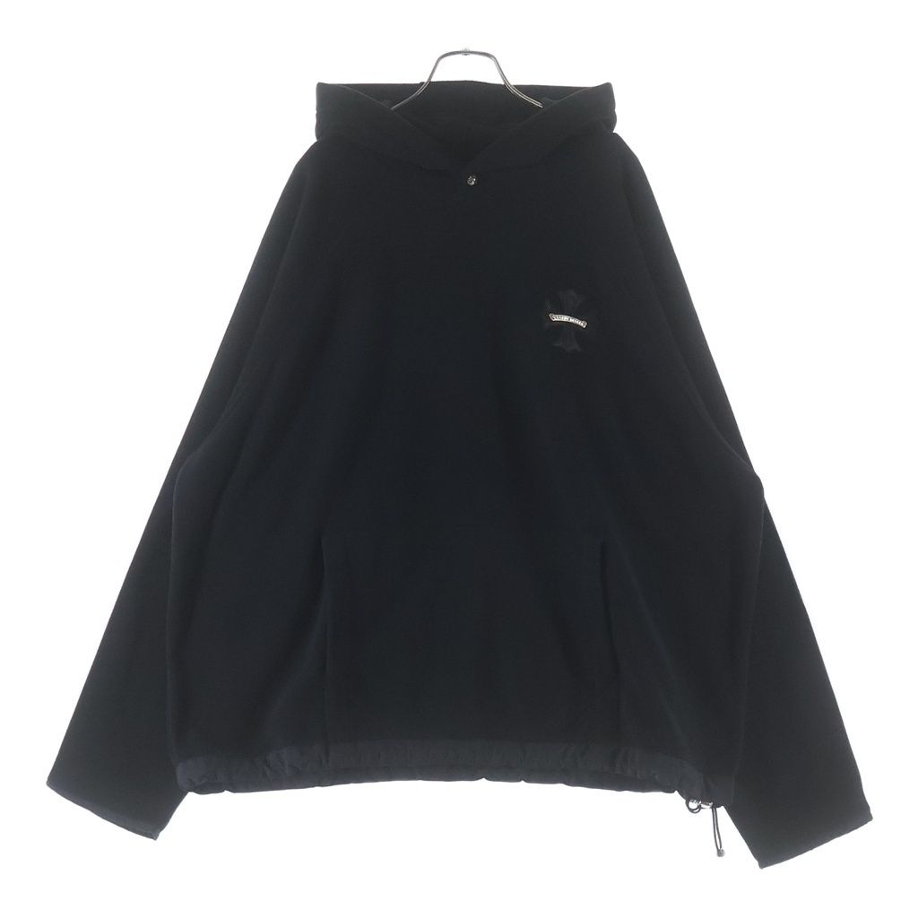 Chrome Hearts Not Detention Not CH Plus Patch Fleece Hoodie Black