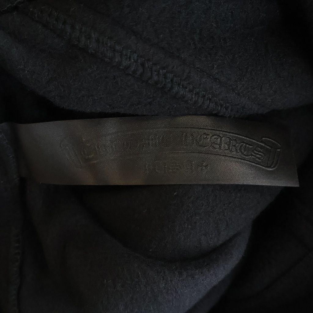 Chrome Hearts Not Detention Not CH Plus Patch Fleece Hoodie Black — view 7