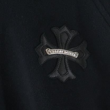 Chrome Hearts Not Detention Not CH Plus Patch Fleece Hoodie Black — view 6