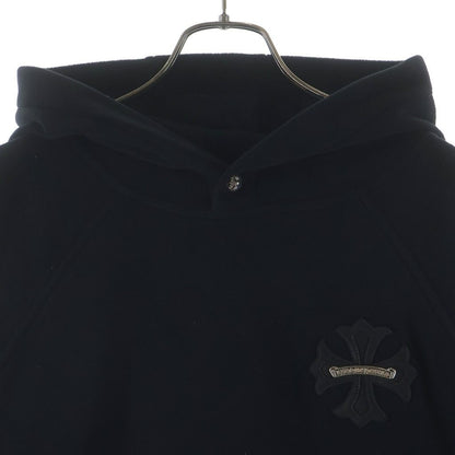 Chrome Hearts Not Detention Not CH Plus Patch Fleece Hoodie Black — view 3