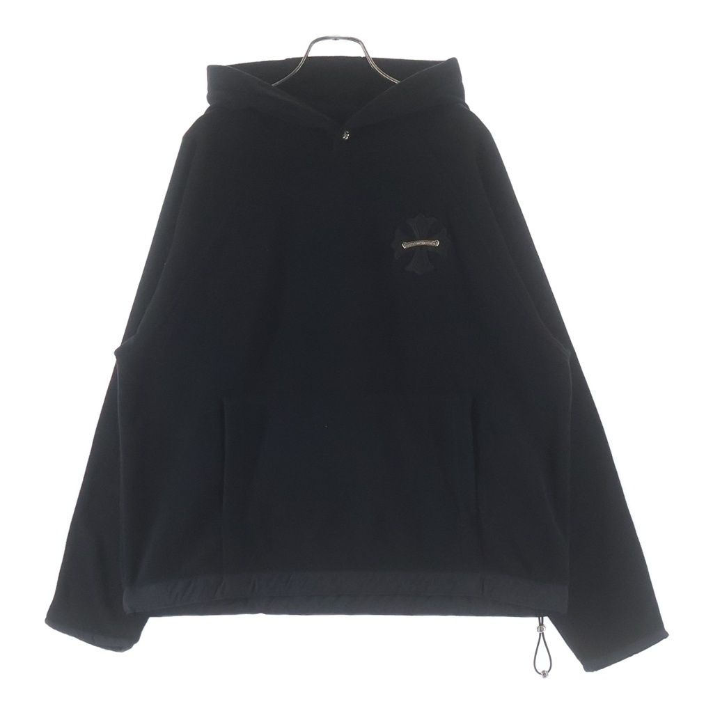 Chrome Hearts Not Detention Not CH Plus Patch Fleece Hoodie Black
