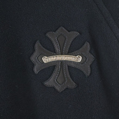 Chrome Hearts Not Detention Not CH Plus Patch Fleece Hoodie Black — view 6