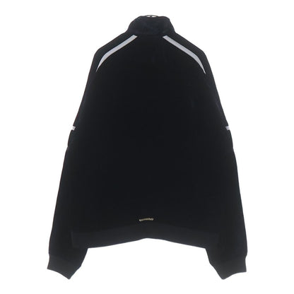 Chrome Hearts Velvet Track Jacket Logo Embroidery Velour Navy — view 2