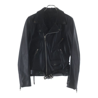 Chrome Hearts JJ Dean Daga Zip Rider's Jacket Leather Black
