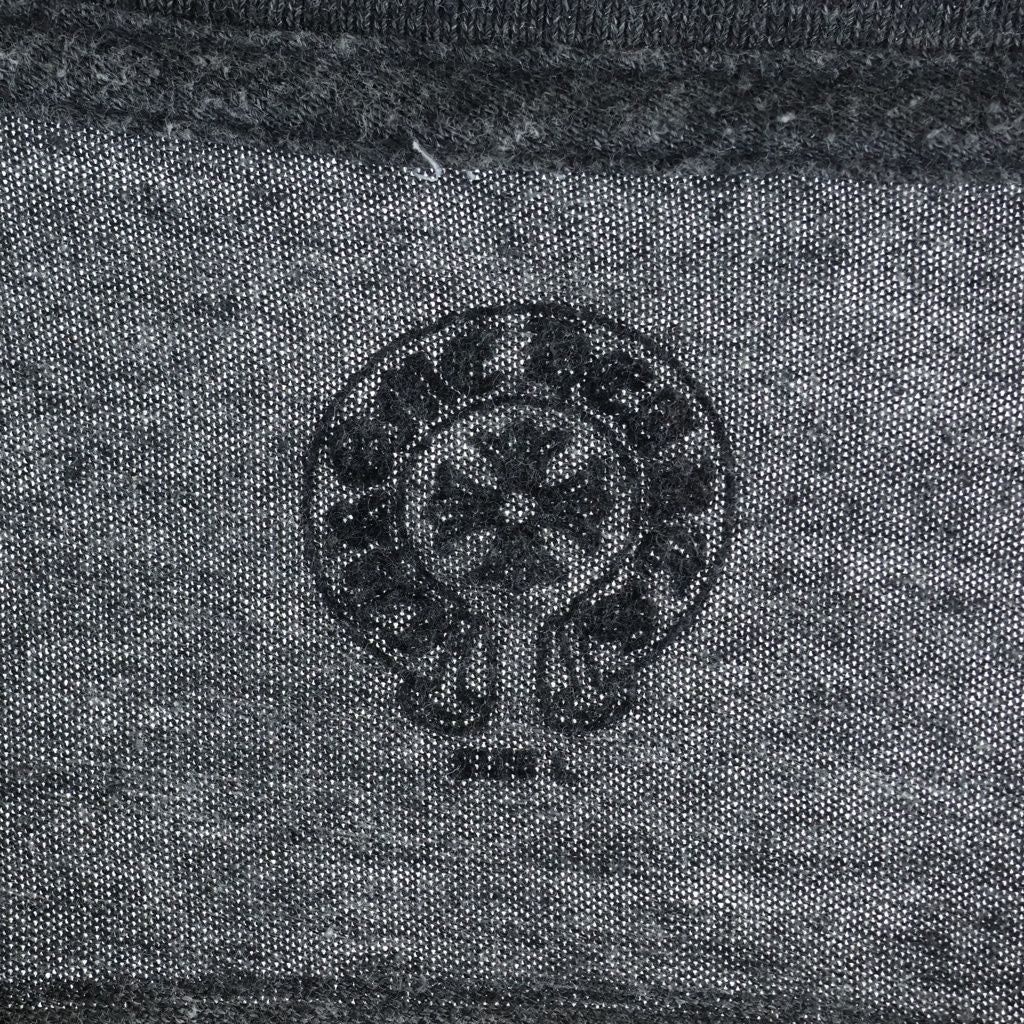 Chrome Hearts Back Scroll Label Print Neck Short Sleeve T-Shirt Gray — view 7