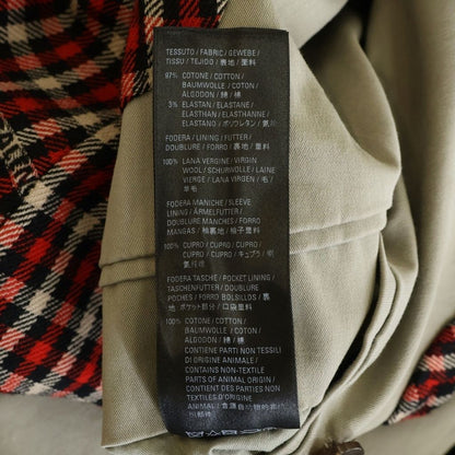 Balenciaga Oversized Trench Coat Oversize Lining Check Long Beige — view 7