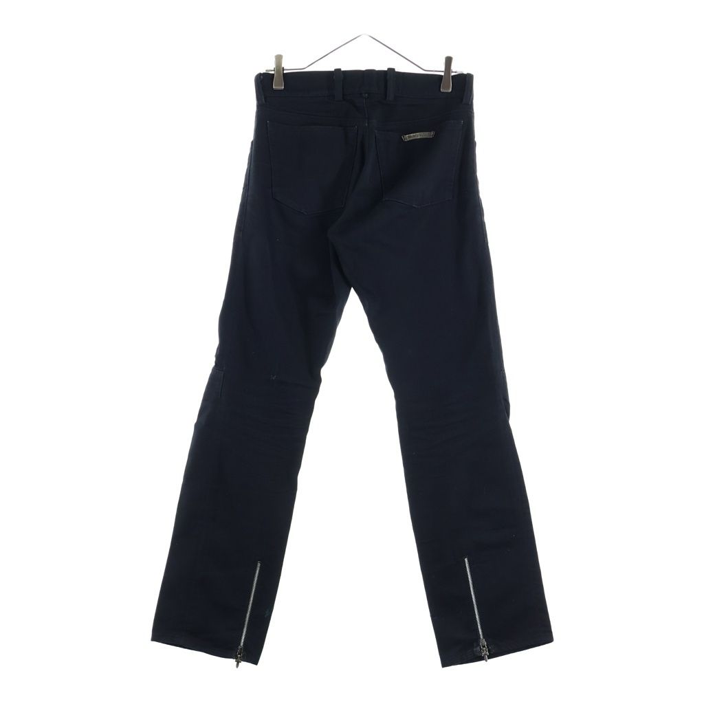 Chrome Hearts Vintage Fleurknee Dnm Pants Hem Daga Zip Denim Black — view 2