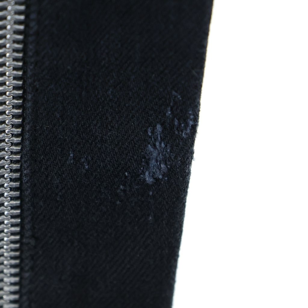 Chrome Hearts Vintage Fleurknee Dnm Pants Hem Daga Zip Denim Black — view 5