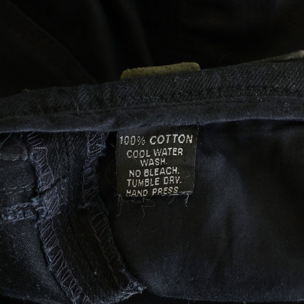 Chrome Hearts Vintage Fleurknee Dnm Pants Hem Daga Zip Denim Black — view 8