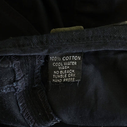 Chrome Hearts Vintage Fleurknee Dnm Pants Hem Daga Zip Denim Black — view 8
