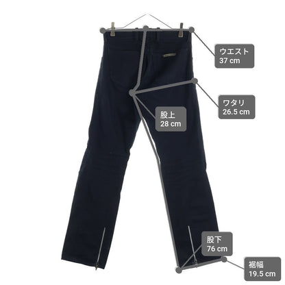 Chrome Hearts Vintage Fleurknee Dnm Pants Hem Daga Zip Denim Black — view 9