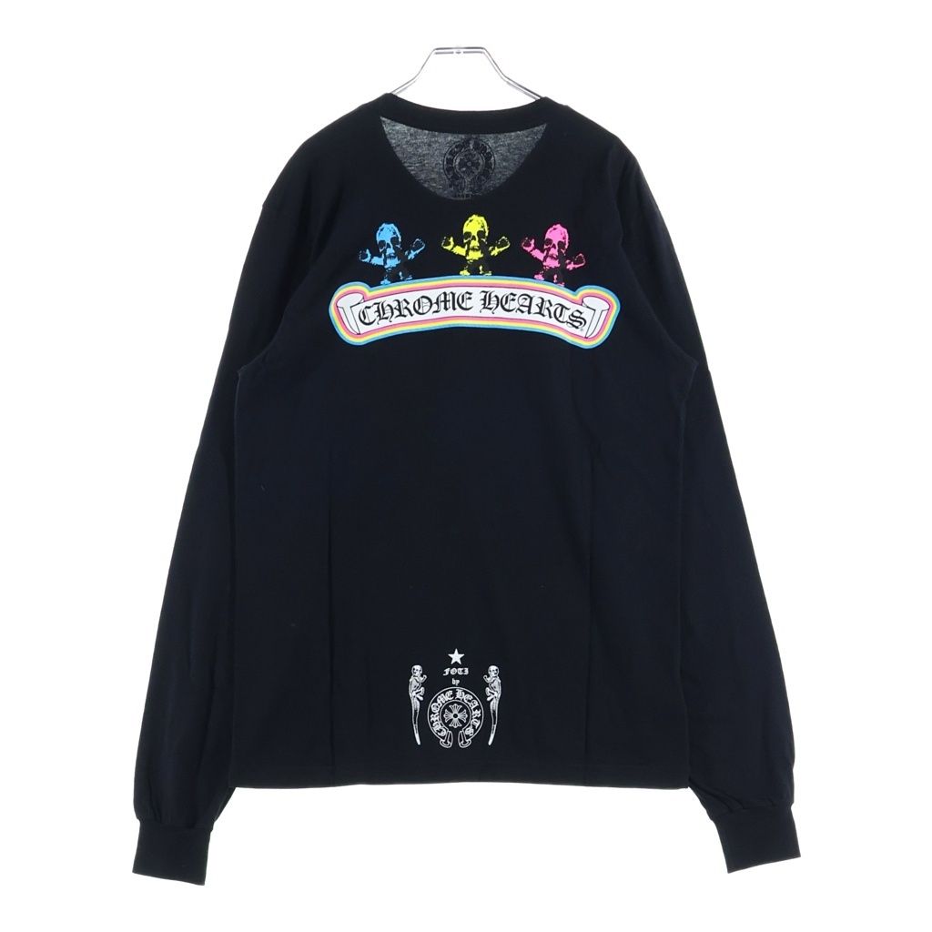 Chrome Hearts Foti Rainbow Scroll Logo L S Tee Back Label Crew Neck Long Sleeve