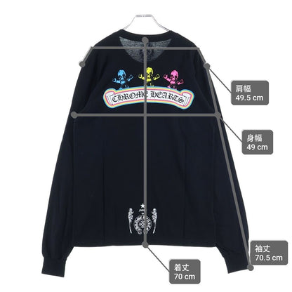 Chrome Hearts Foti Rainbow Scroll Logo L S Tee Back Label Crew Neck Long Sleeve — view 9
