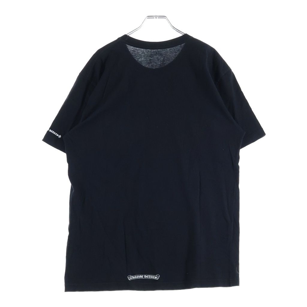 Chrome Hearts Neck Logo Tee Print Short Sleeve T-Shirt Black — view 2