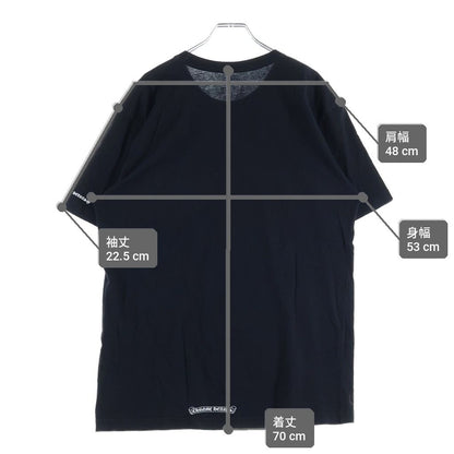 Chrome Hearts Neck Logo Tee Print Short Sleeve T-Shirt Black — view 9