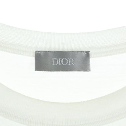 Dior Kenny Scharf Logo T-Shirt Embroidery Crew Neck Short Sleeve White — view 7