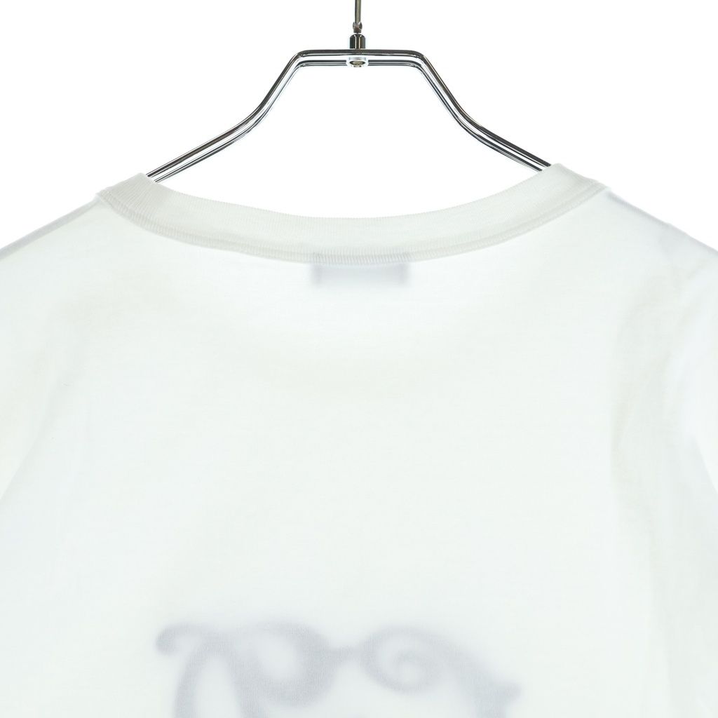 Dior Kenny Scharf Logo T-Shirt Embroidery Crew Neck Short Sleeve White — view 4