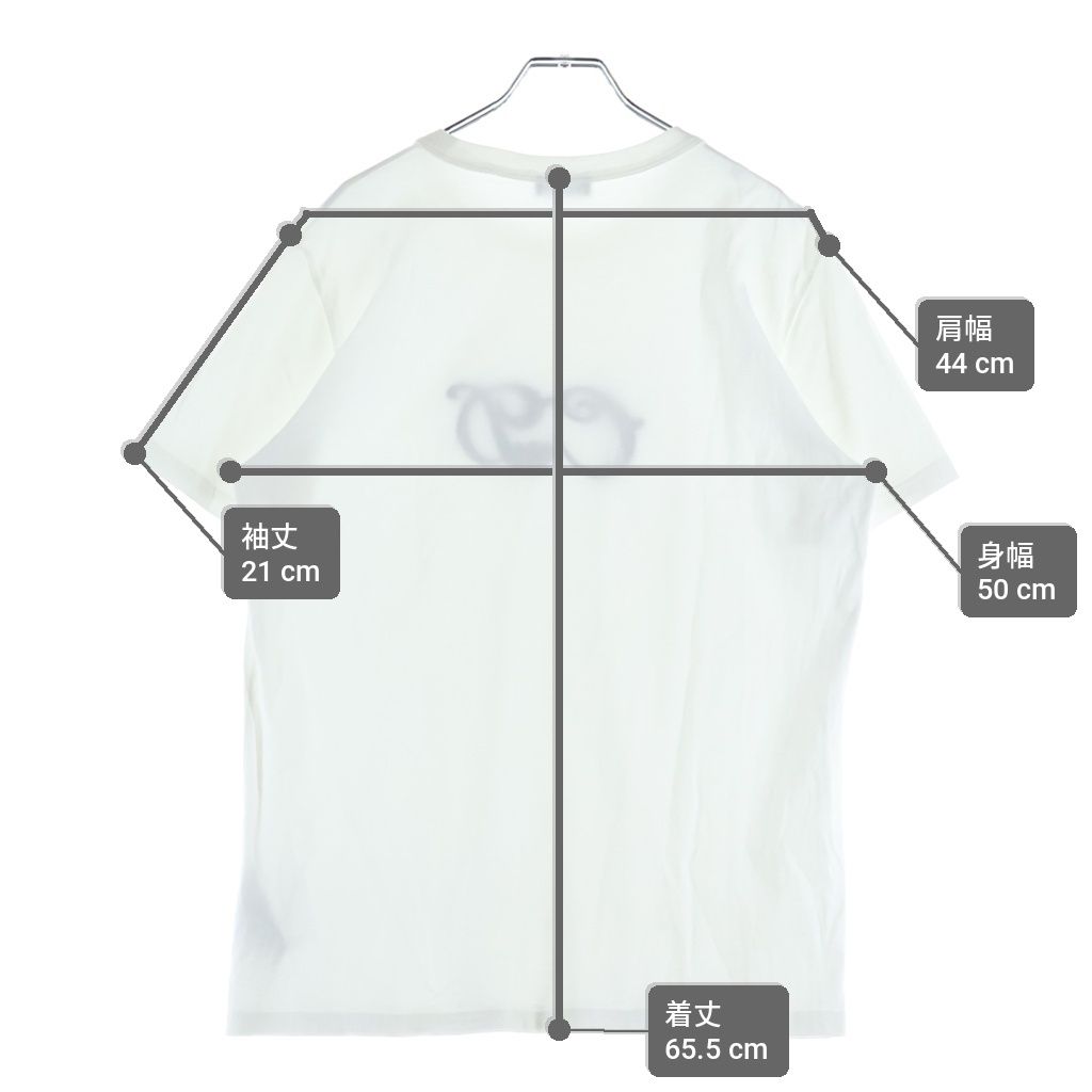 Dior Kenny Scharf Logo T-Shirt Embroidery Crew Neck Short Sleeve White — view 9