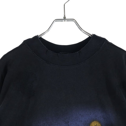 Balenciaga ZL S Double Front T-shirts Paris Print Long Sleeve T-Shirt Black — view 3