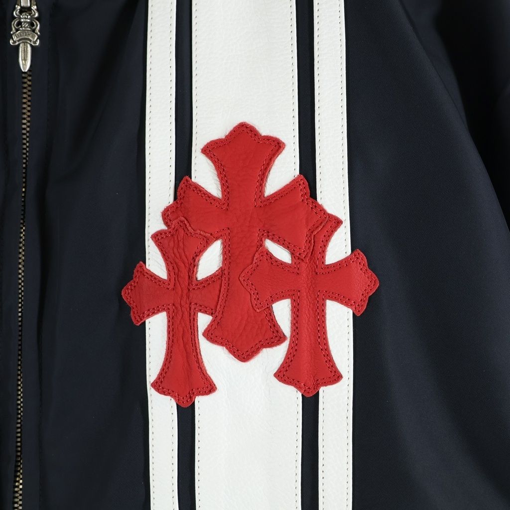 Chrome Hearts Red Patch Racing Jacket Black — view 5