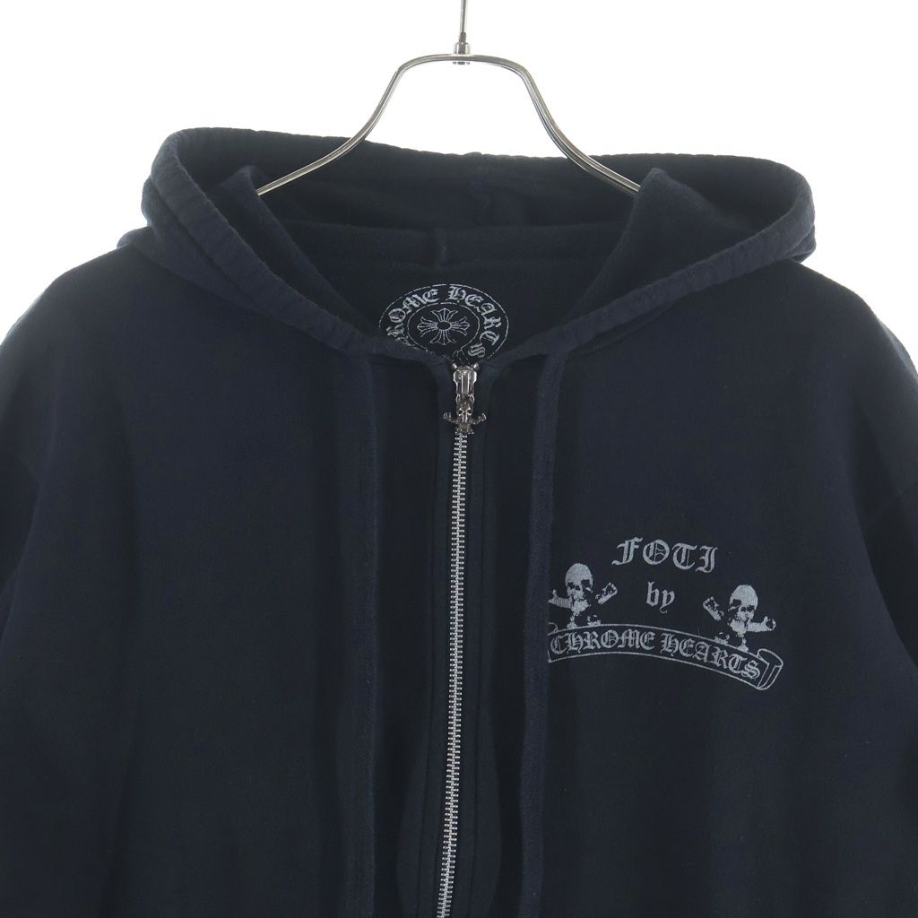 Chrome Hearts Sweatshirt HD Zip Foti Fotiback Print Zip Up Hoodie — view 3