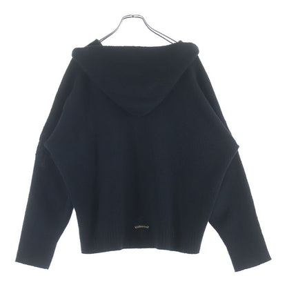 Chrome Hearts Not Calf Hair Leather Cross Patch Knit Pullover Hoodie Not Black — view 2
