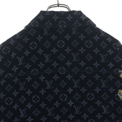 Louis Vuitton Monogram Bree Denim Jacket Frv Navy — view 4