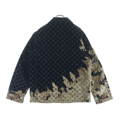 Louis Vuitton Monogram Bree Denim Jacket Frv Navy — view 2